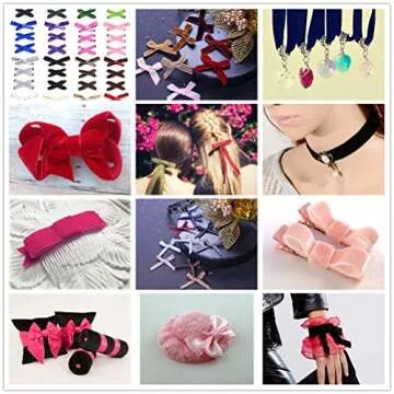 Velvet Ribbon for Crafts - 20 Yard Bulk Quality Ribbon