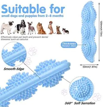 DogieLyn Teething Toys for Puppies - 4 Pack Interactive Chew Toys