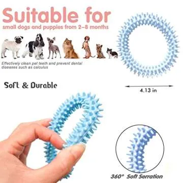 DogieLyn Teething Toys for Puppies - 4 Pack Interactive Chew Toys