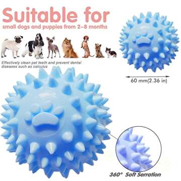 DogieLyn Teething Toys for Puppies - 4 Pack Interactive Chew Toys