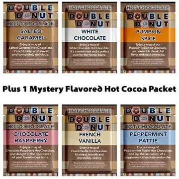 Double Donut DIY Hot Chocolate Bomb Kit, Makes 6 Chocolate Bombs, Includes 2 Silicone Molds For Chocolate Bombs, Melting Chocolate, Hot Cocoa Packets, Sprinkles, Marshmallow, Great Christmas Gifts