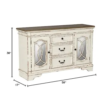 Ashley Realyn French Country Dining Room Server Buffet