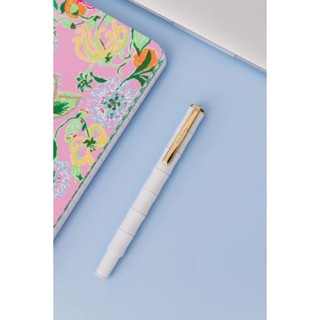 Lilly Pulitzer Bamboo Metal Ballpoint Pen - Stylish & Refillable