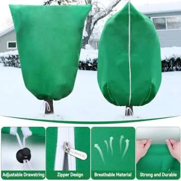 OGORI Winter Plant Covers - 2 Packs Heavy Duty Frost Protection
