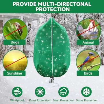Durable Plant Covers for Winter Protection and Growth