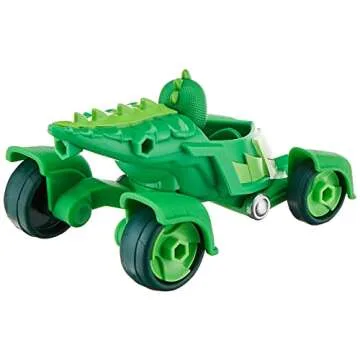 PJ Masks Gekko-Mobile Preschool Toy, Gekko Car with Action Figure, Easter Gifts for Kids, Ages 3+