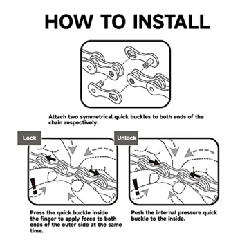 Hycline Bike Chain for Smooth 6/7/8-Speed Cycling