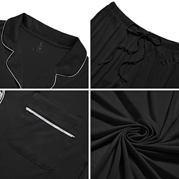 SIORO Women's Soft Short Sleeve Pajama Set - Comfort & Style