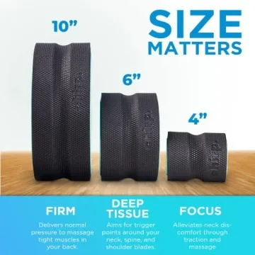 Chirp Wheel Foam Roller - Targeted Back Foam Roller for Back Pain Relief, Deep Tissue Muscle Massage, Trigger Point Round High Density Foam Roller for Physical Therapy & Exercise, 3-Pack Mint