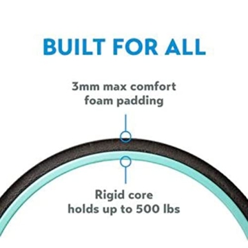 Chirp Wheel Foam Roller - Targeted Back Foam Roller for Back Pain Relief, Deep Tissue Muscle Massage, Trigger Point Round High Density Foam Roller for Physical Therapy & Exercise, 3-Pack Mint