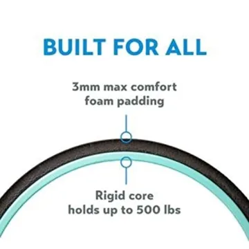 Chirp Wheel Foam Roller - Targeted Back Foam Roller for Back Pain Relief, Deep Tissue Muscle Massage, Trigger Point Round High Density Foam Roller for Physical Therapy & Exercise, 3-Pack Mint