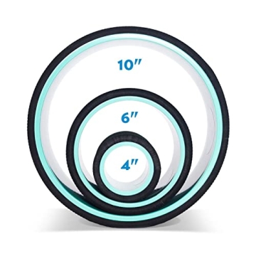 Chirp Wheel Foam Roller - Targeted Back Foam Roller for Back Pain Relief, Deep Tissue Muscle Massage, Trigger Point Round High Density Foam Roller for Physical Therapy & Exercise, 3-Pack Mint