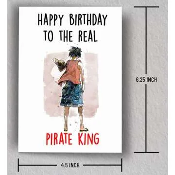 Unique Anime Birthday Card for Anime Fans - A6 Size