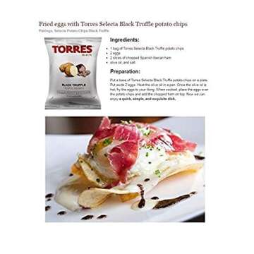 Torres - Black Truffle Potato Chips, 1.41oz (40g) (2-PACK) | Light and Crispy with Bold Flavors | Perfect Snack | Imported from Spain - (Trufa Negra)