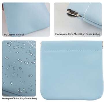 CANIPHA 8pcs Portable Lambskin Cosmetic Bag Set