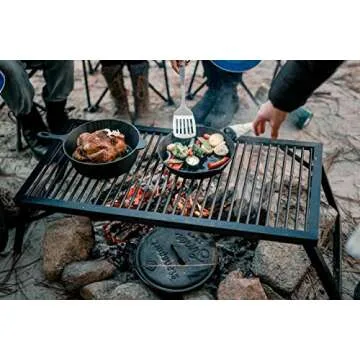 Stansport Heavy-Duty Camp Grill for Outdoor Cooking