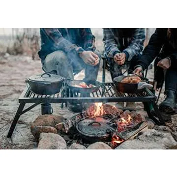 Stansport Heavy-Duty Camp Grill for Outdoor Cooking