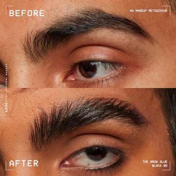 NYX PROFESSIONAL MAKEUP The Brow Glue, Extreme Hold Tinted Eyebrow Gel - Black