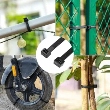 Heavy Duty Zip Ties - 200 lbs Strength, 80 Pack