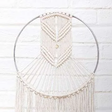 23 Bees, Macrame Wall Hanging Dream Catcher, Large Handmade Crochet Decor for Bedroom, Big Woven Boho Tapestry Dreamcatcher, Chic Rope Art Decorations for Room (Arrows 3pk)