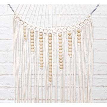 23 Bees, Macrame Wall Hanging Dream Catcher, Large Handmade Crochet Decor for Bedroom, Big Woven Boho Tapestry Dreamcatcher, Chic Rope Art Decorations for Room (Arrows 3pk)