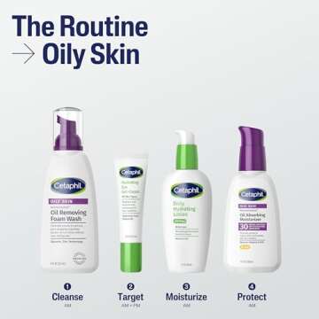 Cetaphil DermaControl Oil Absorbing Moisturizer with SPF 30, For Sensitive, Oily Skin, 4 Fl oz, Absorbs Oil, Reduces Shine, Hydrates, Protects, No Added Fragrance