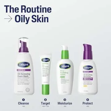 Cetaphil DermaControl Oil Absorbing Moisturizer with SPF 30, For Sensitive, Oily Skin, 4 Fl oz, Absorbs Oil, Reduces Shine, Hydrates, Protects, No Added Fragrance