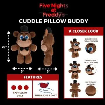 Five Nights at Freddy's Plush Cuddle Pillow for Kids