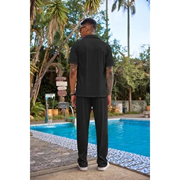 COOFANDY Men's Casual 2 Piece Summer Outfit Set