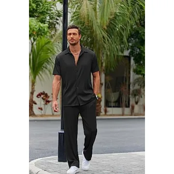 COOFANDY Men's Casual 2 Piece Summer Outfit Set