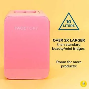 FaceTory Portable Coral Beauty Fridge: Cool & Heat Capacity