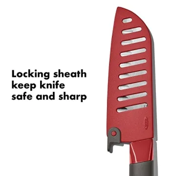 OXO 5.5in Santoku Knife with Safety Sheath for Camp