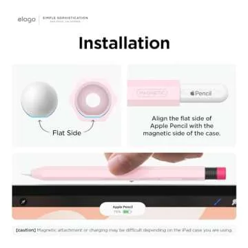 elago Classic Case Compatible with Apple Pencil Pro and Apple Pencil 2nd Generation, Classic Design, Compatible with Magnetic Charging and Double Pressure (See Instructions