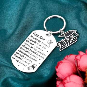 Inspirational Graduation Keychain Gifts for 2025 Grads