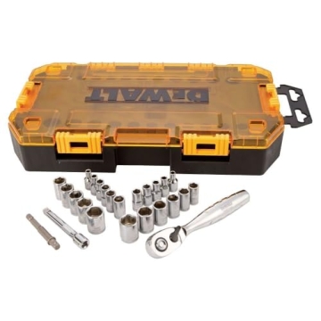 Durable DEWALT 25-Piece Drive Socket Set for Professionals