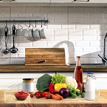 Elegant 12x16 Clear Acrylic Tray for Serving and Organizing