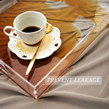 Elegant 12x16 Clear Acrylic Tray for Serving and Organizing