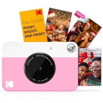 KODAK Printomatic Full-Color Instant Print Digital Camera - Colorful Photos On Zink 2x3" Sticky-Back...