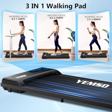 Portable Walking Pad Treadmill 330 lb Capacity for Home