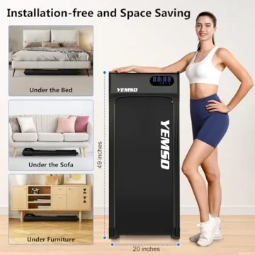 Portable Walking Pad Treadmill 330 lb Capacity for Home