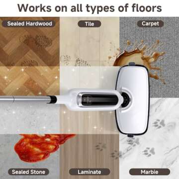 Versatile 12-in-1 Steam Mop for Home Cleaning