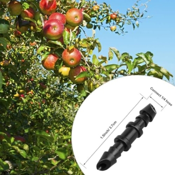 Kalolary 150 Pack 1/4" Barbed Connectors for Irrigation