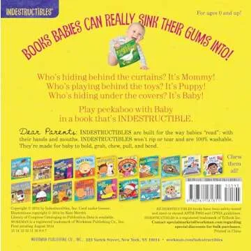 Indestructibles: Baby Peekaboo: Chew Proof · Rip Proof · Nontoxic · 100% Washable (Book for Babie...