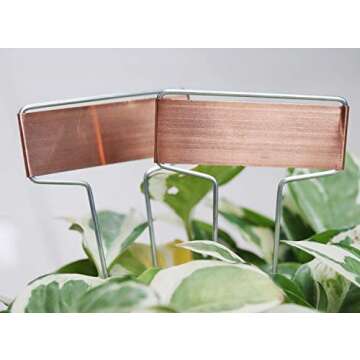30 Copper Garden Plant Tags Planting Labels Reusable Gardening Markers with 2 Marker Pens for Patio ...