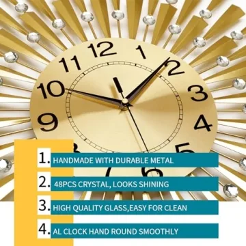 Elegant FLEBLE Clock for Home and Office Decor