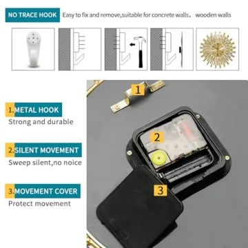 Elegant FLEBLE Clock for Home and Office Decor