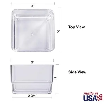 Clear Stackable Organizer Set for Makeup and Office