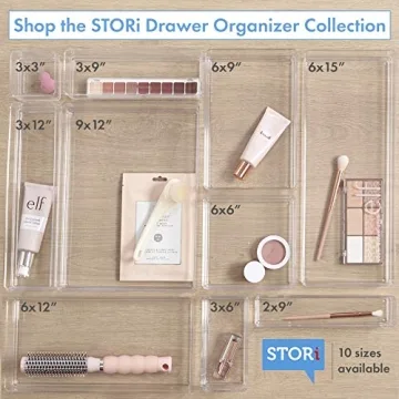Clear Stackable Organizer Set for Makeup and Office