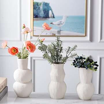 Banllis Ceramic Vases Set for Modern Home Decor