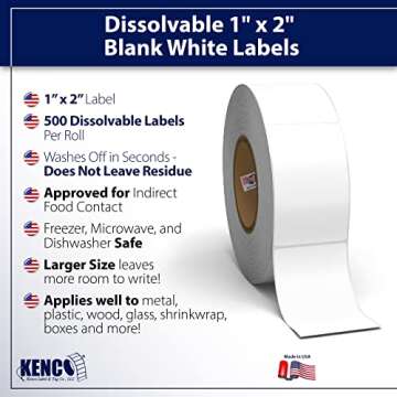 Dissolvable Food Labels for Clean Kitchen Organization